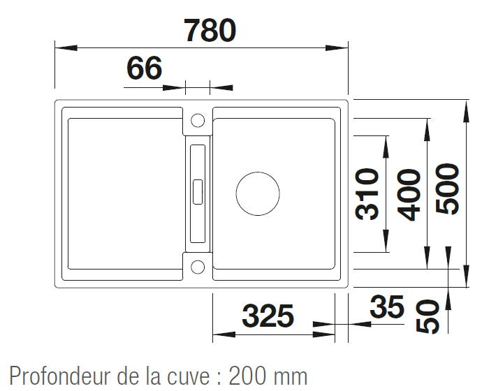 Blanco Adira 45S Silgranit