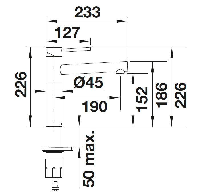Blanco Alta II Chrome
