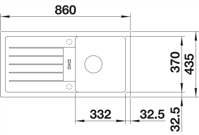 Blanco Favum 45S Silgranit