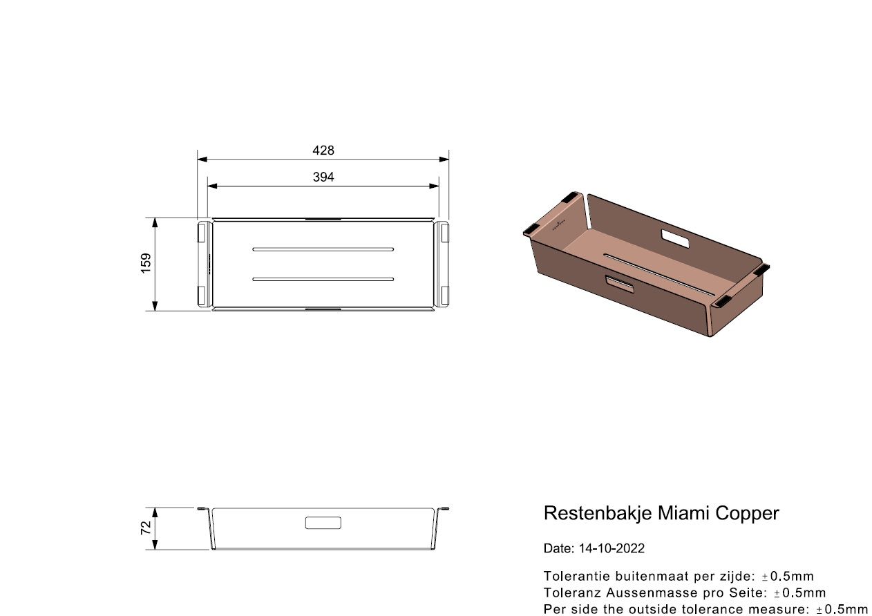 Reginox Colander Miami Copper R30547