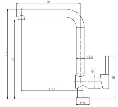 Luisina RC261H 079 Noir Mat