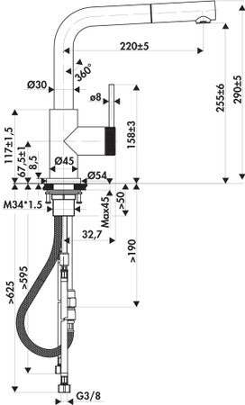 Luisina RC314DO 063 Inox Noir