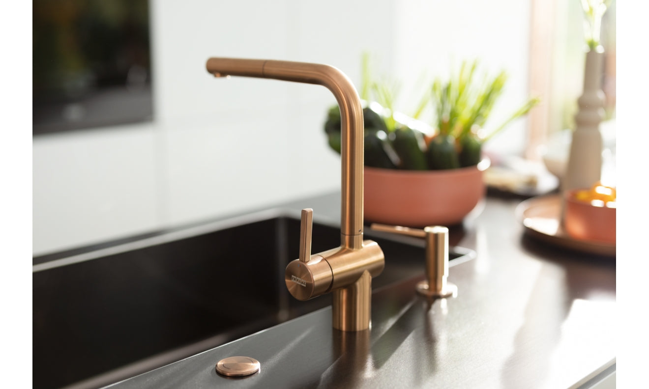 Franke Atlas Néo à douchette monojet Cuivre