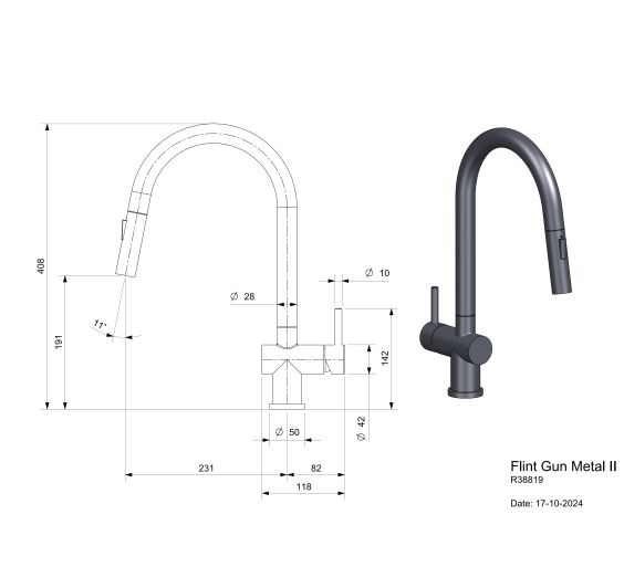 Reginox Flint Gun Metal II R38819