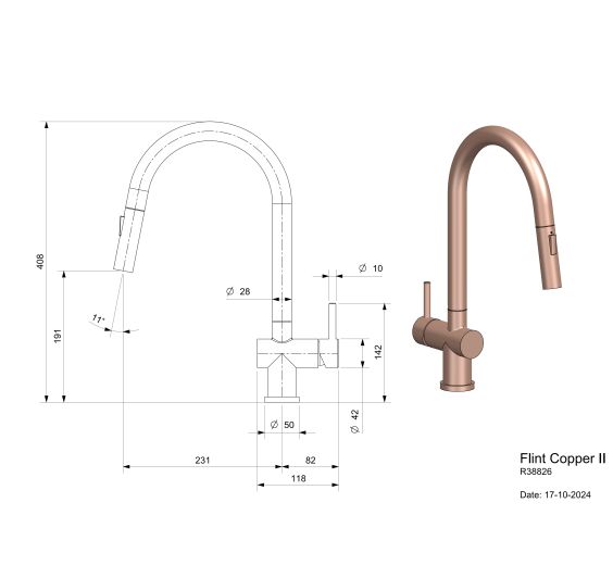 Reginox Flint Copper II R38826