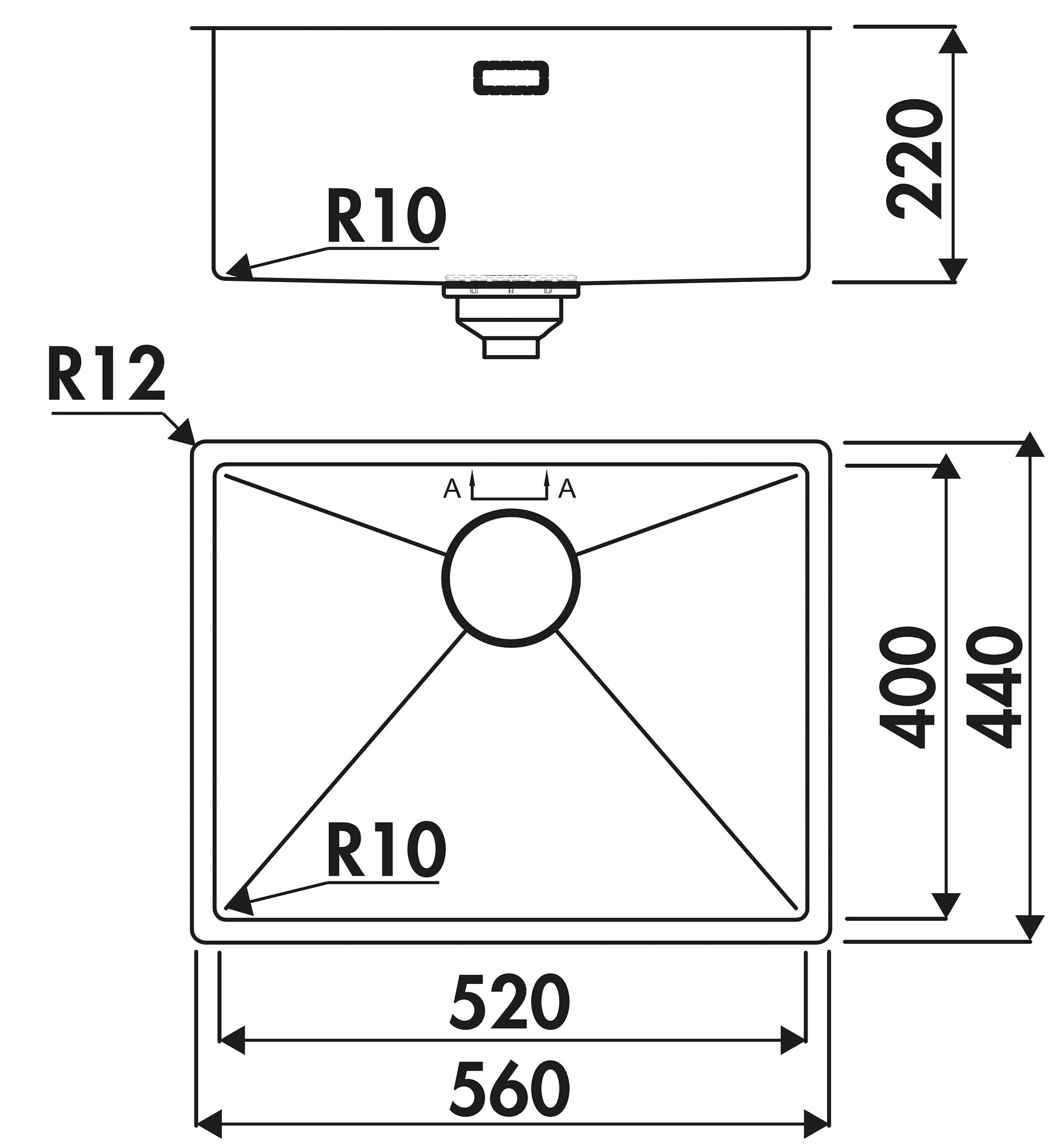 Luisina Legato EV520 Inox Platinium