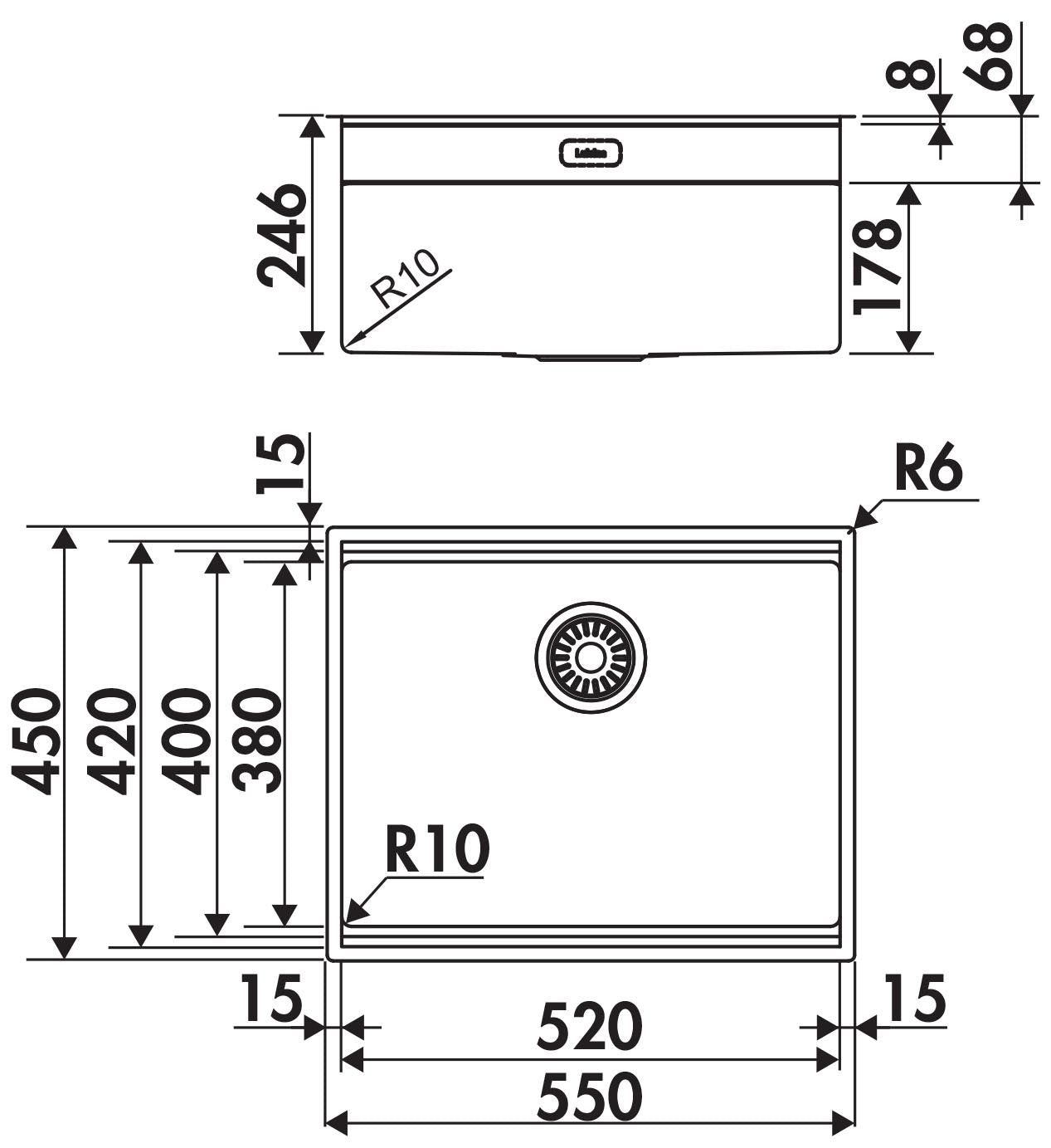 Luisina Legato+ EV521 Inox PVD Or