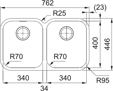Franke Smart SRX120-34-34
