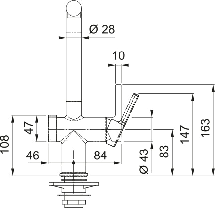 Franke Active Twist à bec Nickel Brossé