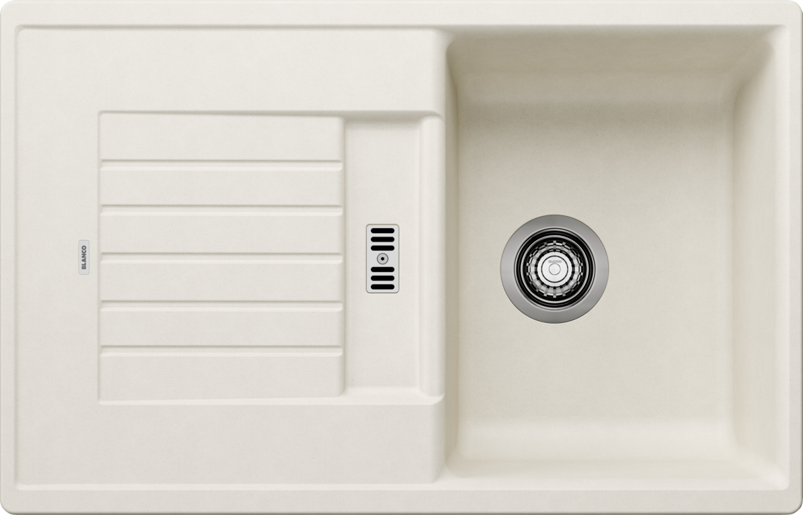 Blanco Zia 45S Silgranit – coloris Blanc Soft