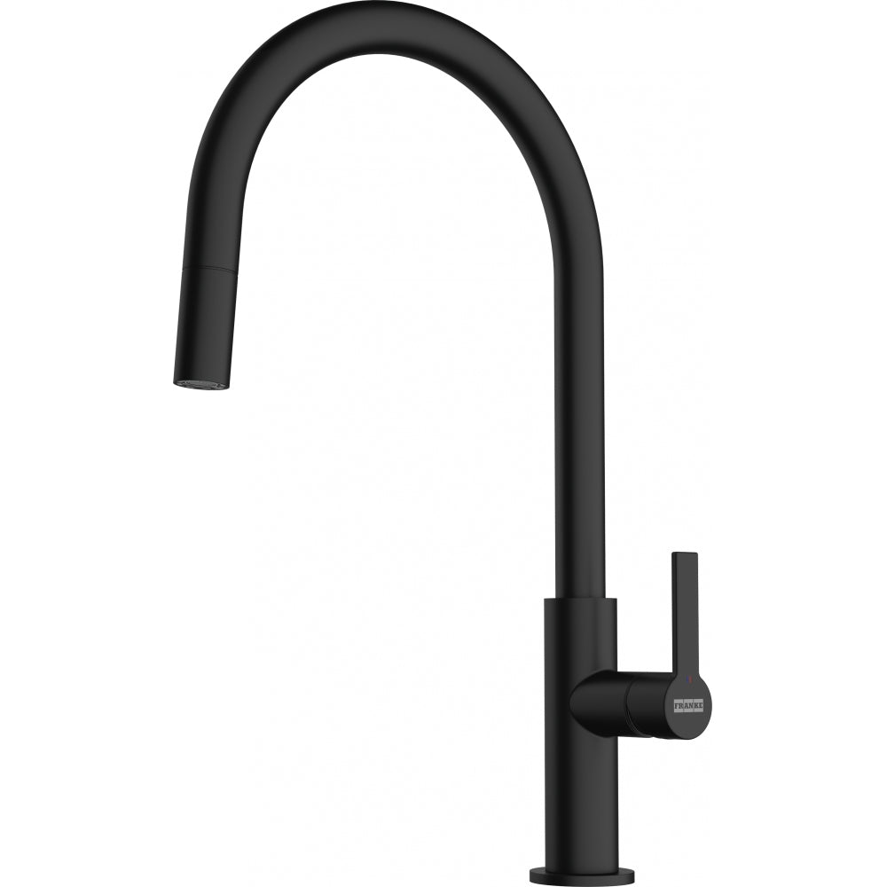 Franke Maris Slim J Noir Mat à douchette