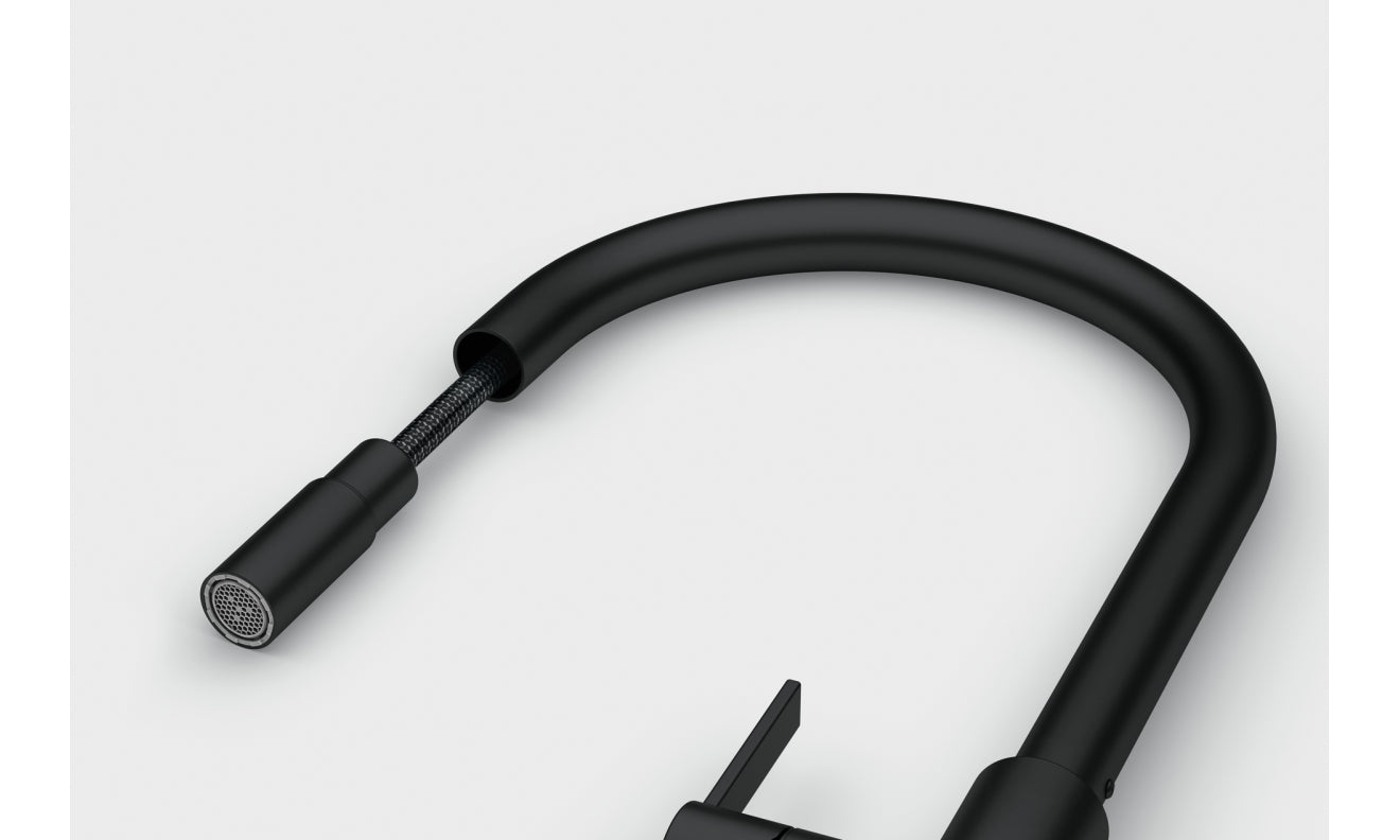 Franke Maris Slim J Noir Mat à douchette