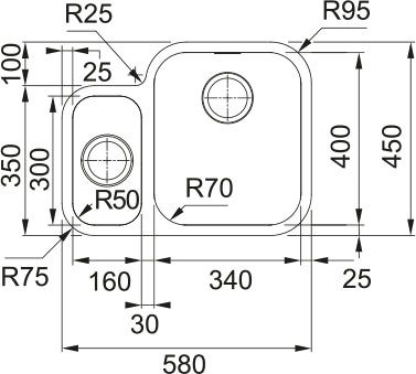 Franke Smart SRX160-34-16