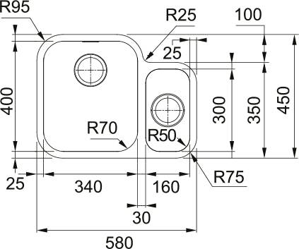 Franke Smart SRX160-34-16