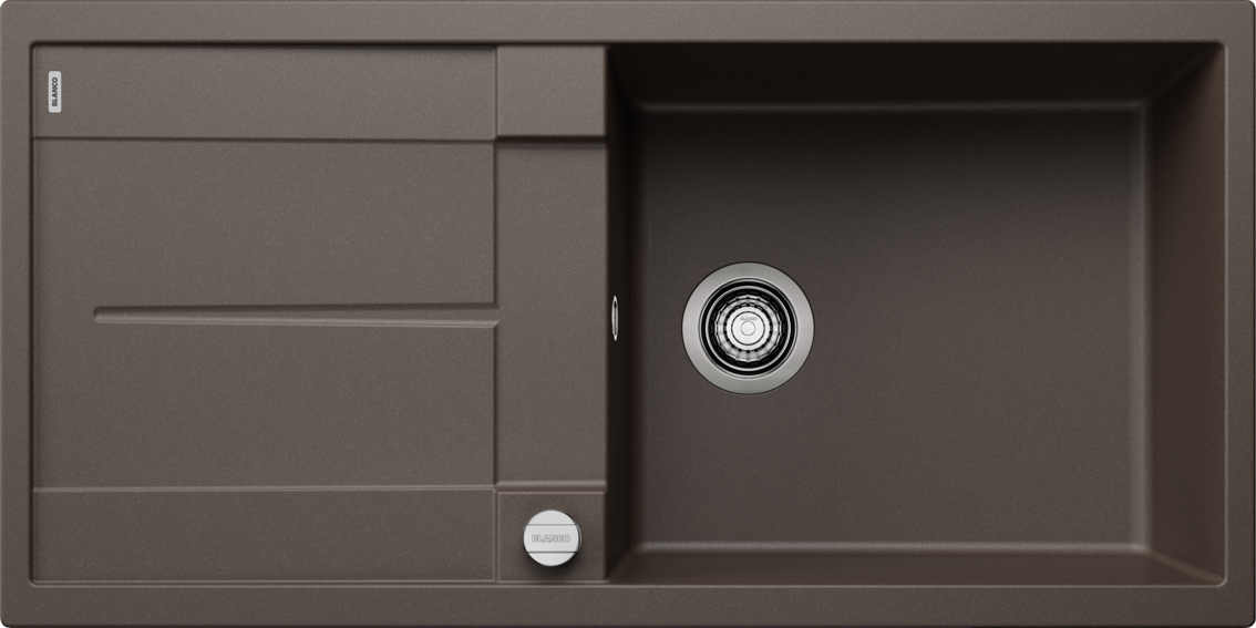 Blanco Metra XL 6S Silgranit – coloris Café, vidage automatique
