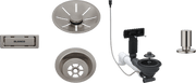 Set de bonde Blanco InFino satin Platinum avec commande de vidage automatique (réf. 207435)