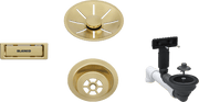 Set de bonde Blanco InFino satin Gold à vidage manuel (réf. 207423)