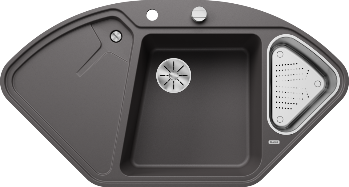 Blanco Delta II-F Silgranit – coloris Gris Rocher
