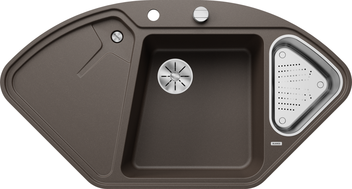 Blanco Delta II-F Silgranit – coloris Café