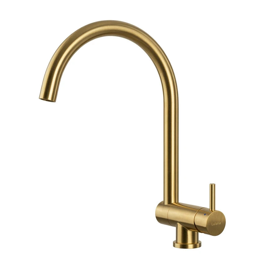 Mitigeur escamotable Luisina RC316018 finition PVD Inox Doré — solution fenêtre