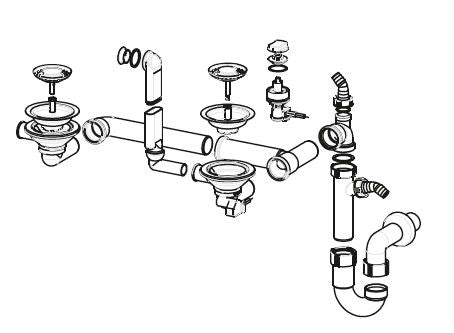 Franke Vidage Automatique pour évier 2 cuves synthèse