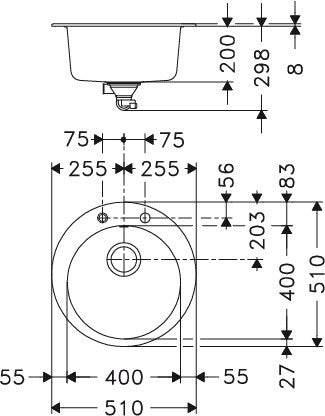 Franke Rotondo Fragranit+ ROG610-51