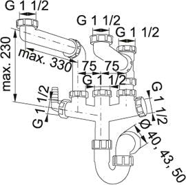 Franke Siphon 2 Cuves