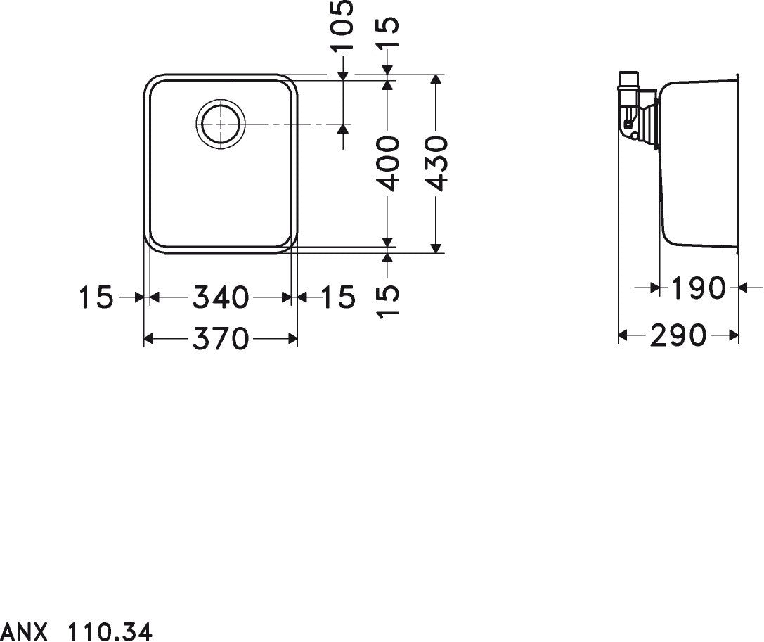 Franke Aton ANX110-34