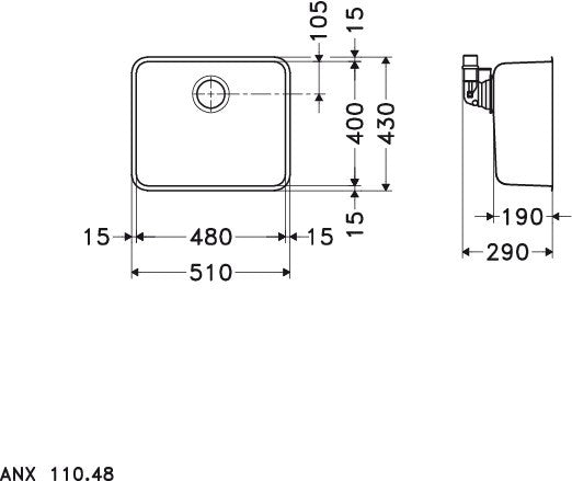 Franke Aton ANX110-48