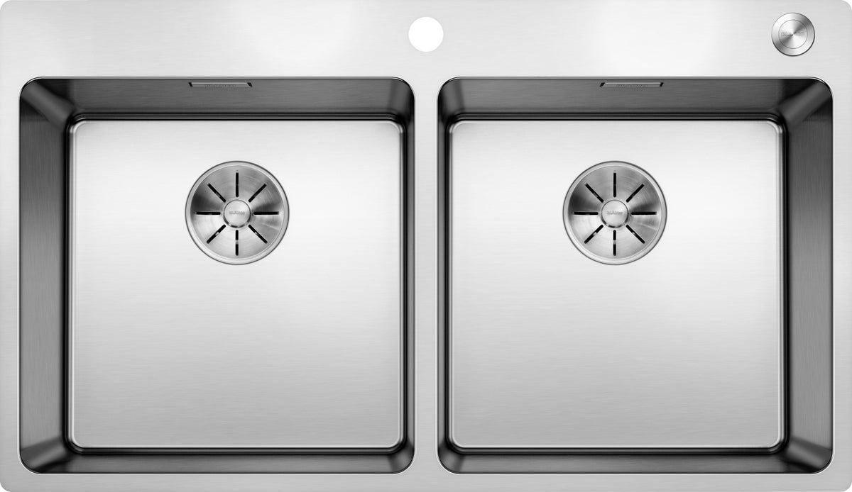 Évier Blanco Andano 400/400-IF/A en inox satiné, vue produit