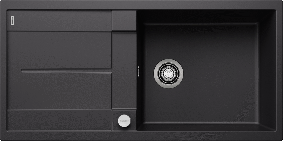Blanco Metra XL 6S Silgranit – coloris Noir, vidage automatique