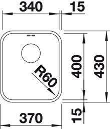 Blanco Supra 340-U Inox