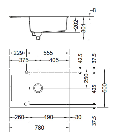 Franke Maris Fragranit+ MRG611-XLC