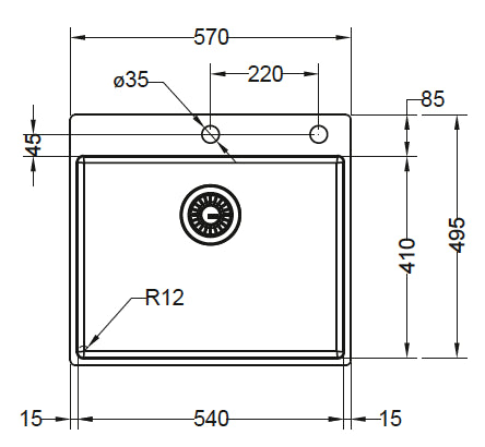 Franke Box BXX210-54