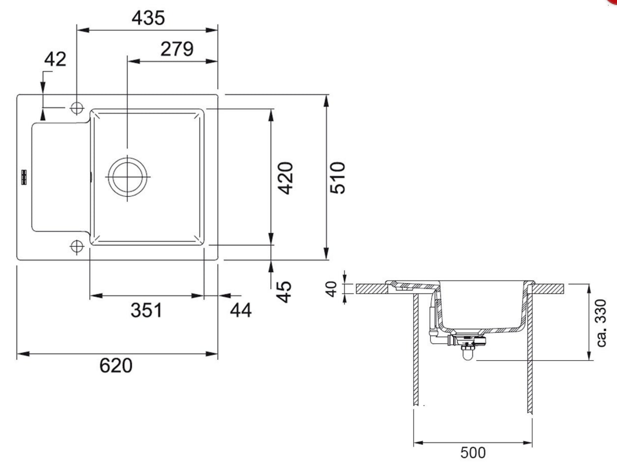Franke Maris MRK611-62