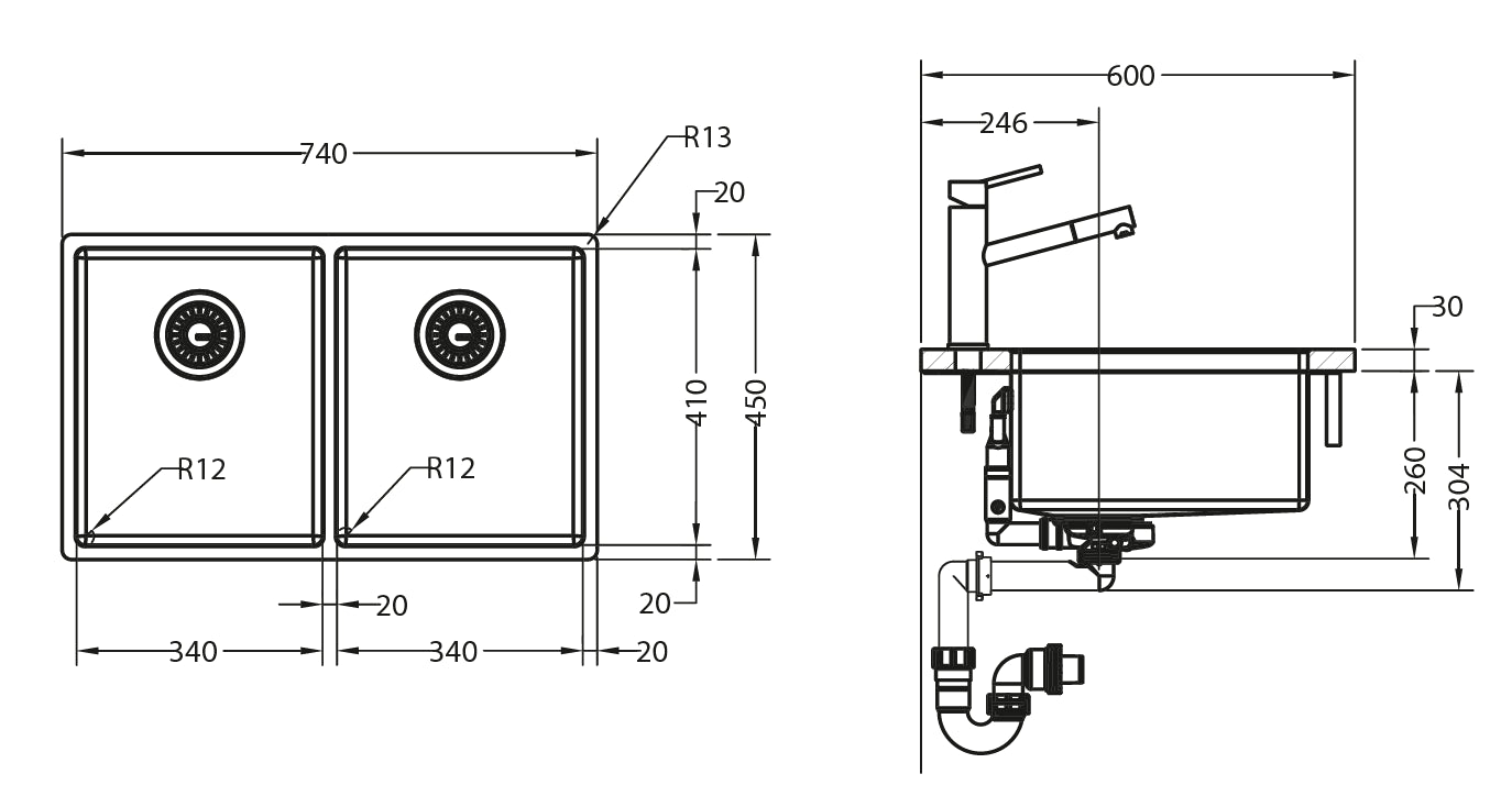 Franke Box BXX120-34-34
