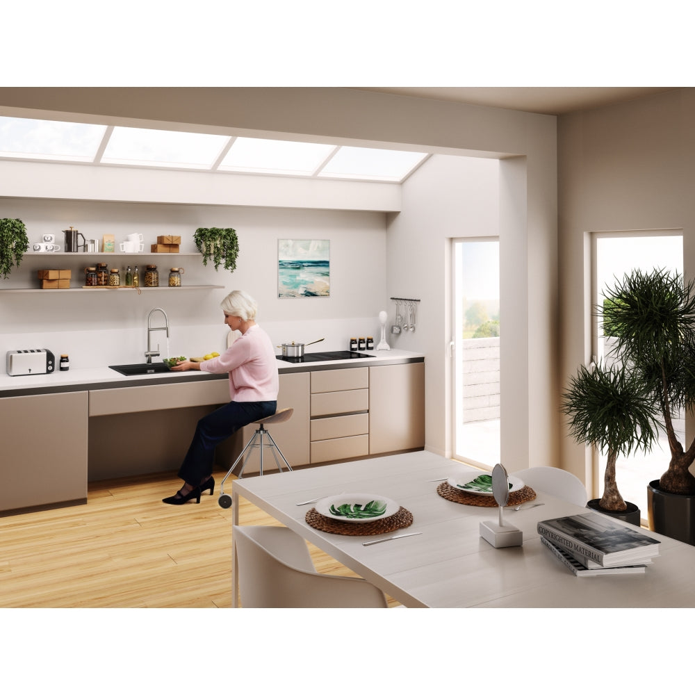 Franke Maris Care Fragranite MRG610-60 – mise en situation dans une cuisine accessible