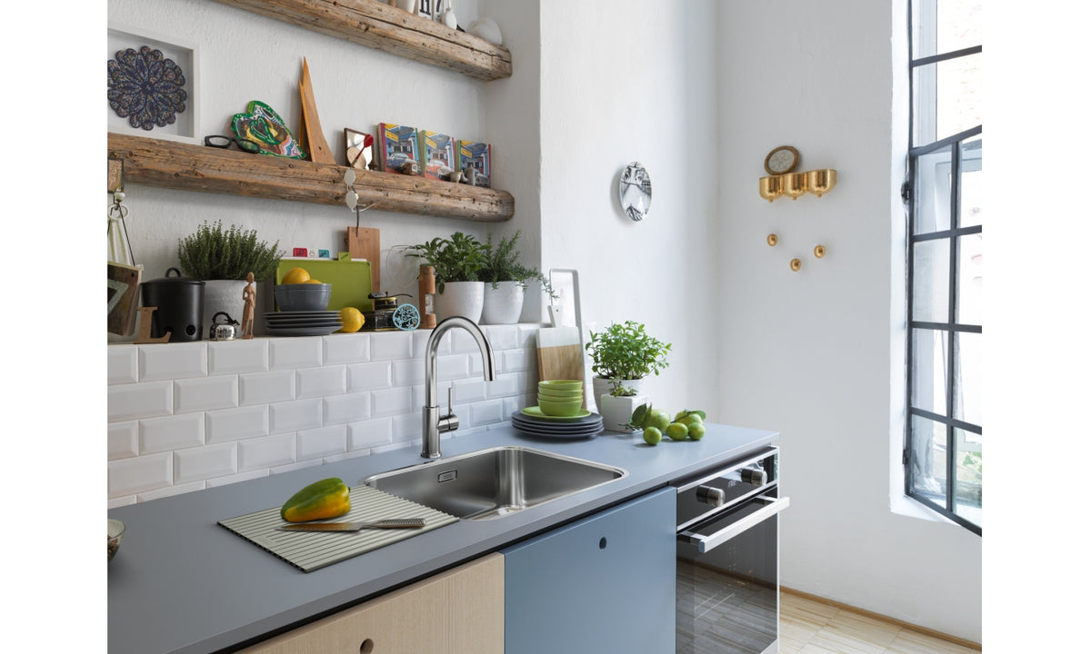 Franke Smart Glenda J Inox à bec - mise en situation