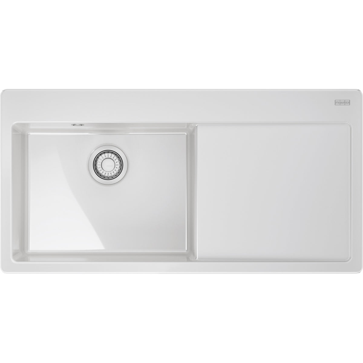 Franke Mythos X Fraceram MYK611-XL Blanc Uni – égouttoir à droite