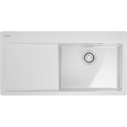 Franke Mythos X Fraceram MYK611-XL Blanc Uni – égouttoir à gauche