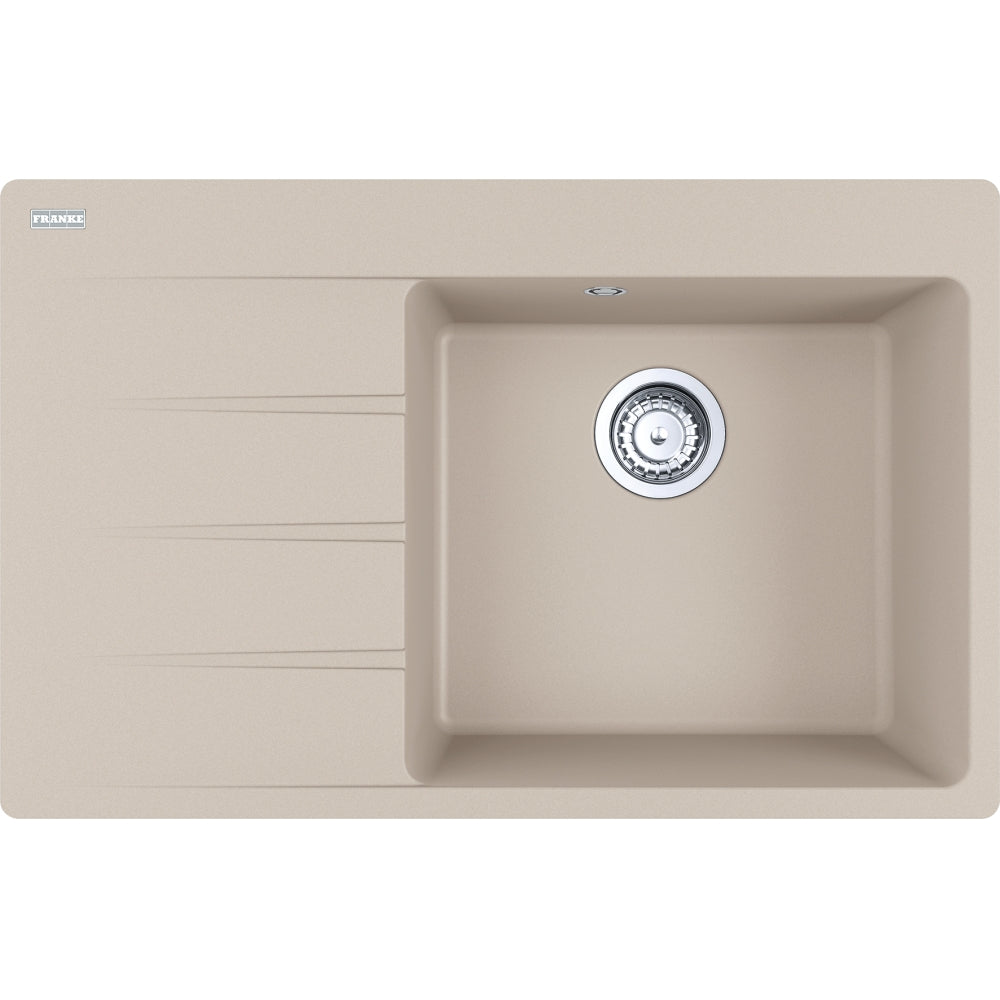 Franke Centro 2.0 Fragranite CNG611-78 – coloris Café Crème, égouttoir à gauche