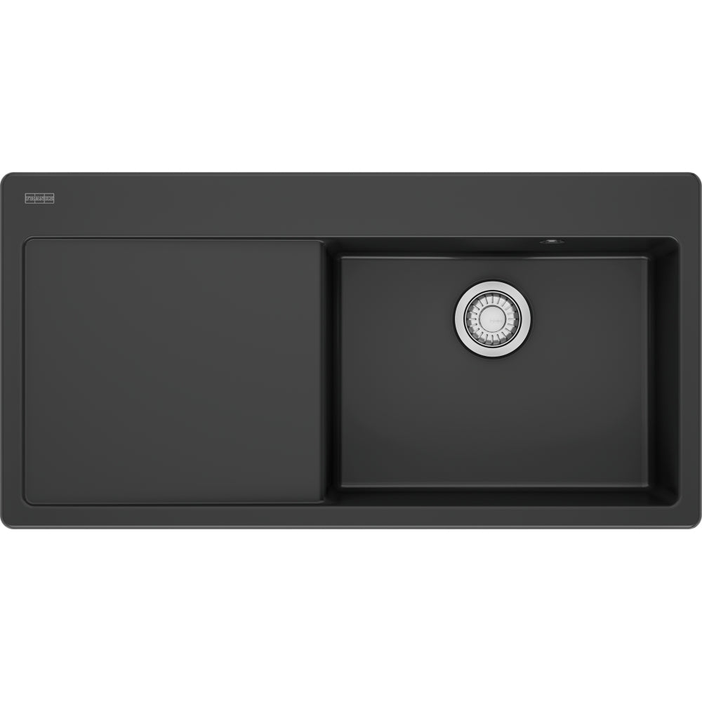 Franke Mythos X Fraceram MYK611-XL Anthracite Mat – égouttoir à gauche