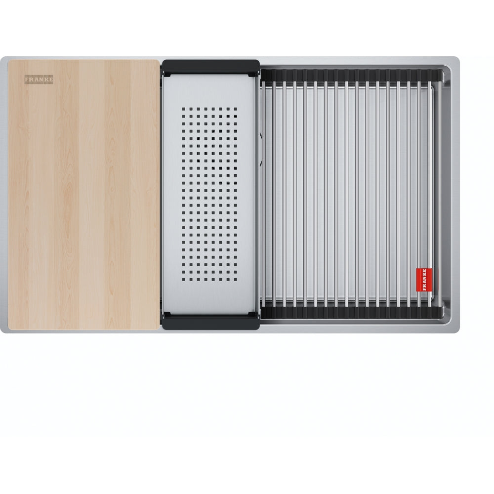 Franke Box Pro BXX110-70 Inox Lisse avec accessoires
