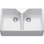 Évier Franke Belfast Fraceram BFK720-36-36 Blanc 2 cuves — vue principale