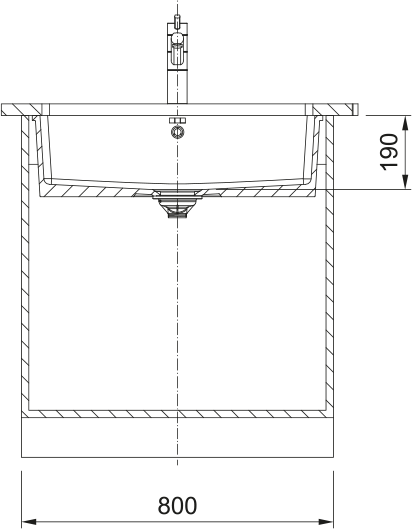 Franke Kubus Fraceram KXK110-71