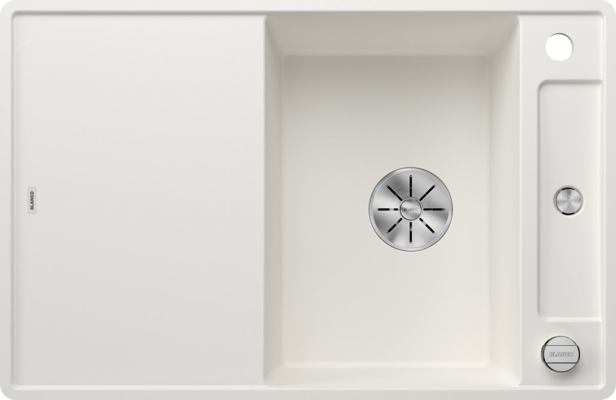 Blanco Axia III 45S-F Silgranit avec planche en verre – coloris Blanc