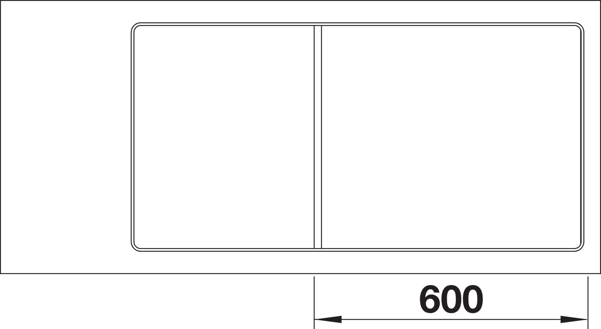 Blanco Axia III 6S-F Silgranit avec planche en verre – découpe