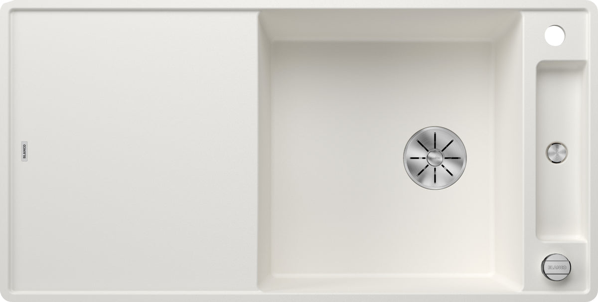 Blanco Axia III XL 6S-F Silgranit avec planche en verre – coloris Blanc