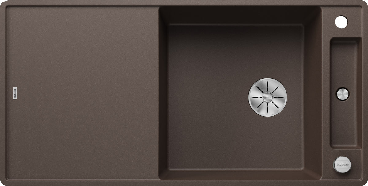 Blanco Axia III XL 6S-F Silgranit avec planche en verre – coloris Café