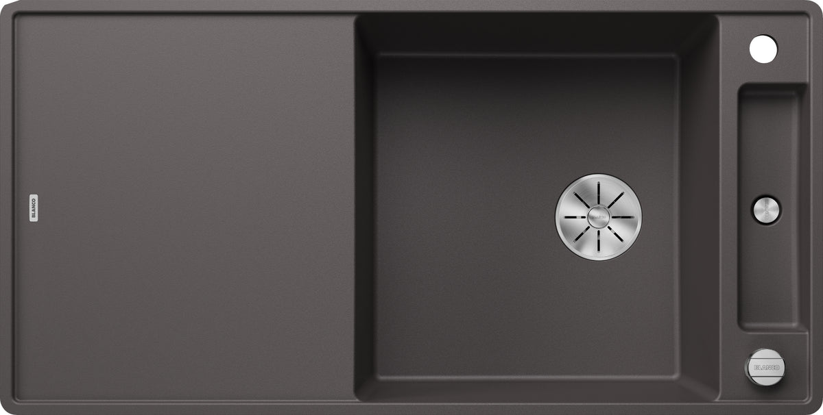 Blanco Axia III XL 6S-F Silgranit avec planche en verre – coloris Gris Rocher
